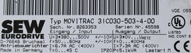 Bild des Artikels SEW-Antriebsumrichter-MOVITRAC-31C030-503-4-00-Input:-3x380…500VAC-ohne-Deckel