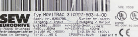 Bild des Artikels SEW-Antriebsumrichter-MOVITRAC-31C007-503-4-00-Input:-3x380…500VAC-ohne-Deckel