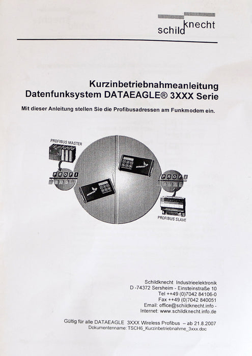 Bild des Artikels SCHILDKNECHT-ELEKTRONIK-Wireless-Profibus-DATAEAGLE-3003-Art.Nr.-10866-9-33VDC