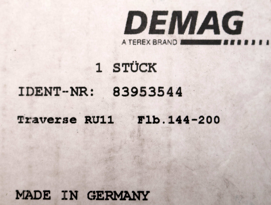 Bild des Artikels DEMAG-Traverse-RU11-Id.Nr.:-83953544-Flanschbreite-144-200mm-unbenutzt-in-OVP