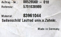 Bild des Artikels DEMAG-Seitenschild-Laufrad-univ.-o.-Zahnkr.-RU-3-DK-Id.Nr.:-83961044-unbenutzt
