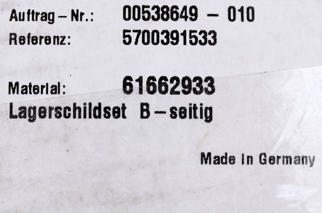 Bild des Artikels DEMAG-Lagerschildset-B-seitig-Id.Nr.:-61662933-für-DMAG-E-Zug-P5-unbenutzt