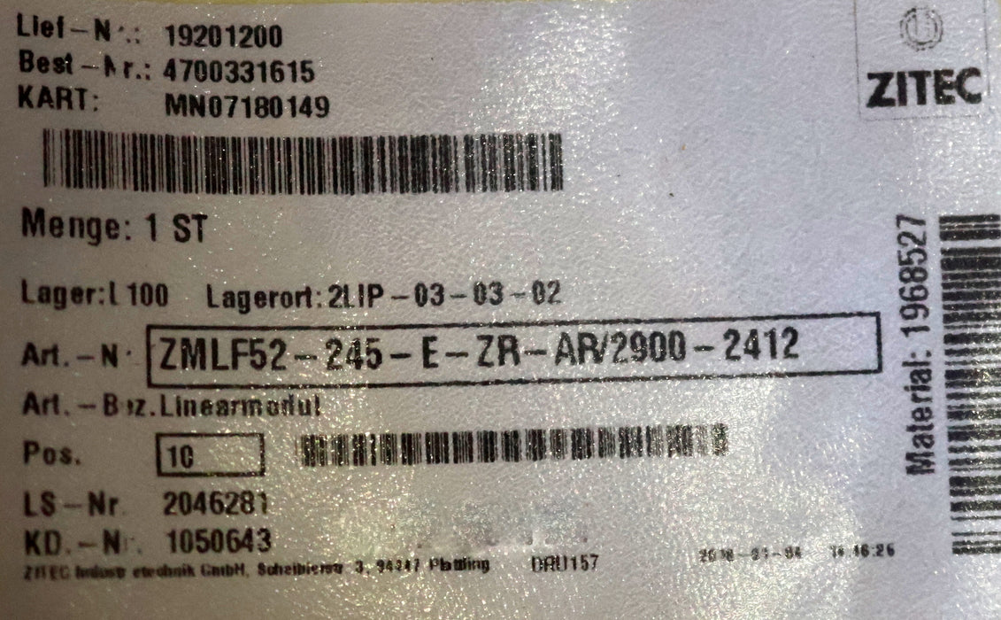 Bild des Artikels ZITEC-INDUSTRIETECHNIK-Linearantrieb-ZMLF52-245-E-ZR-AR-/-2900-2412