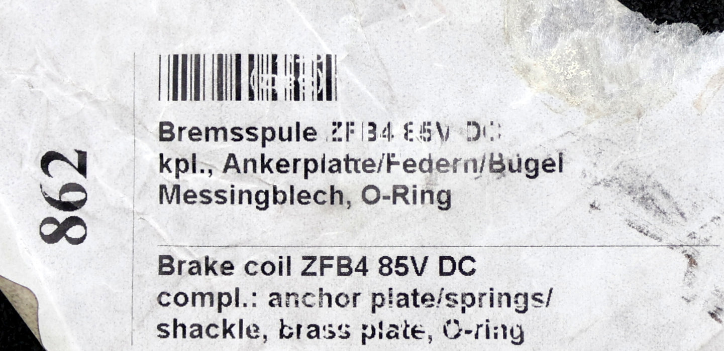 Bild des Artikels ABUS-Bremsspule-ZFB4-85VDC-0,9A-AußenØ-148mm-InnenØ-50mm-unbenutzt