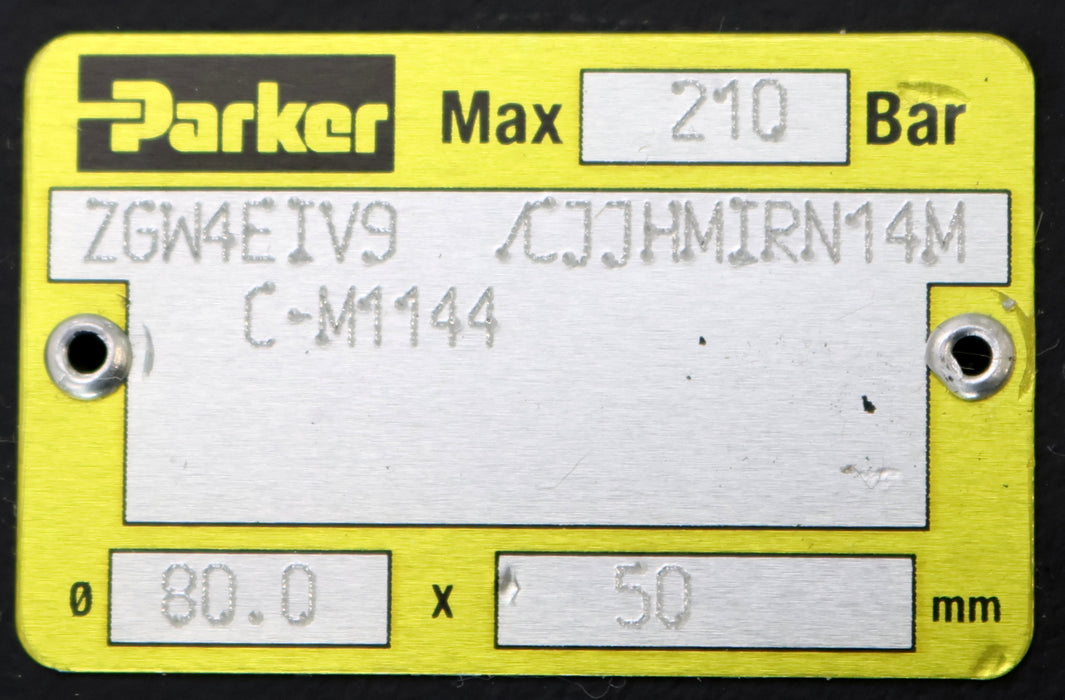 Bild des Artikels PARKER-Hydraulikzylinder-CJJHMIRN14MC-M1144-Ø-80x50mm-max.-210bar-unbenutzt