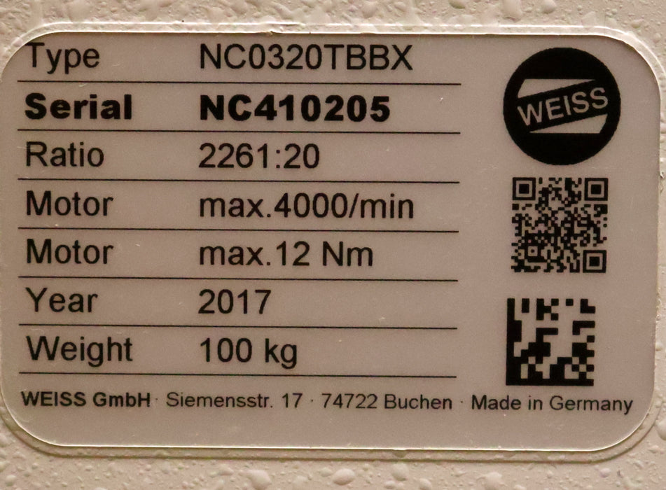 Bild des Artikels WEISS-Rundschalttisch-NC0320TBB-+-HEIDENHAIN-Drehgeber-ROQ-ROQ-425-512-27S17-58