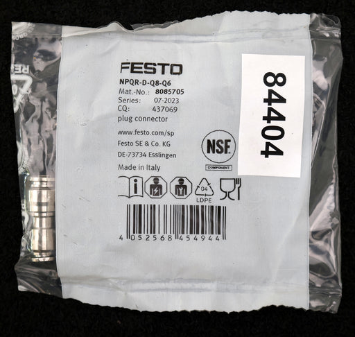 Bild des Artikels FESTO-Rohrsteckverbindung-gerade-NPQR-D-Q8-Q6-Nr.-8085705-Anschlußgröße-6-/-8mm
