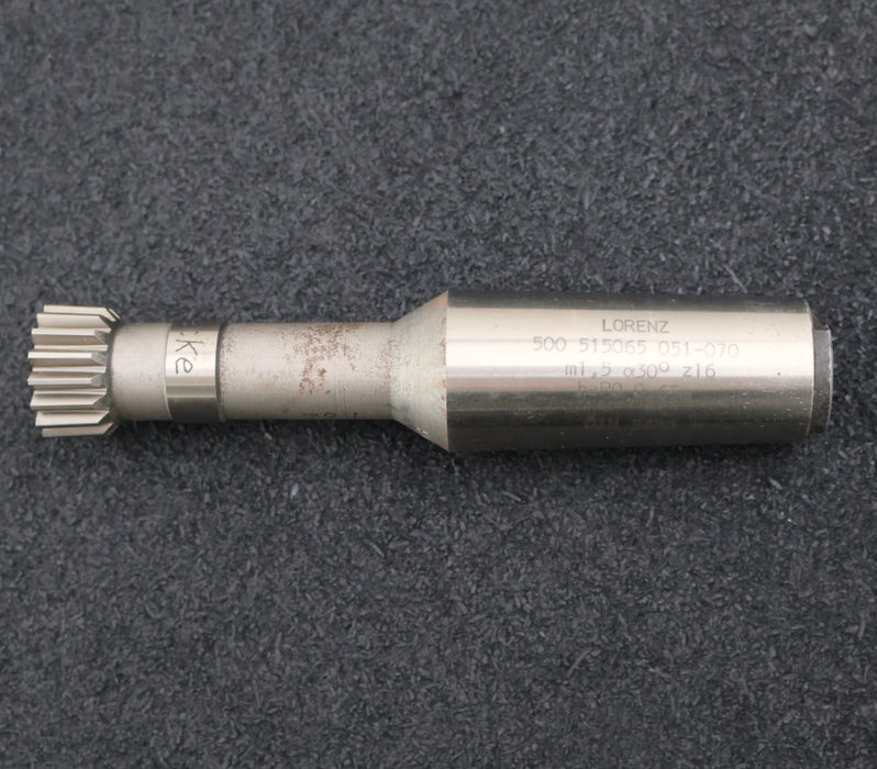 Bild des Artikels LORENZ-Schaftschneidrad-gear-shaper-m=-1,5mm-30°-EGW-Z=-16-Aufnahme-MK4