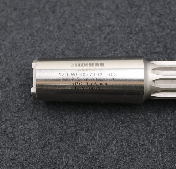 Bild des Artikels LORENZ-Schaftschneidrad-gear-shaper-m=-2,5mm-30°-EGW-Z=-10-Aufnahme-MK4