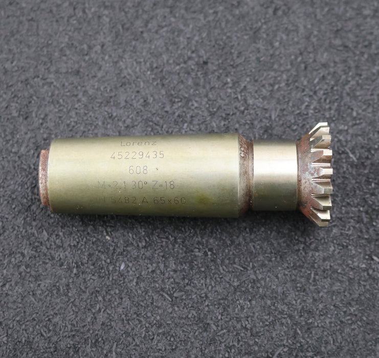 Bild des Artikels LORENZ-Schaftschneidrad-gear-shaper-m=-2,1mm-30°-EGW-Z=-18-Aufnahme-MK4