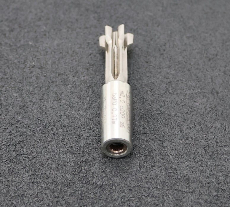 Bild des Artikels LORENZ-Schaftschneidrad-gear-shaper-m=-2,5mm-20°-EGW-Z=-6-Aufnahme-MK2-Rest-8mm