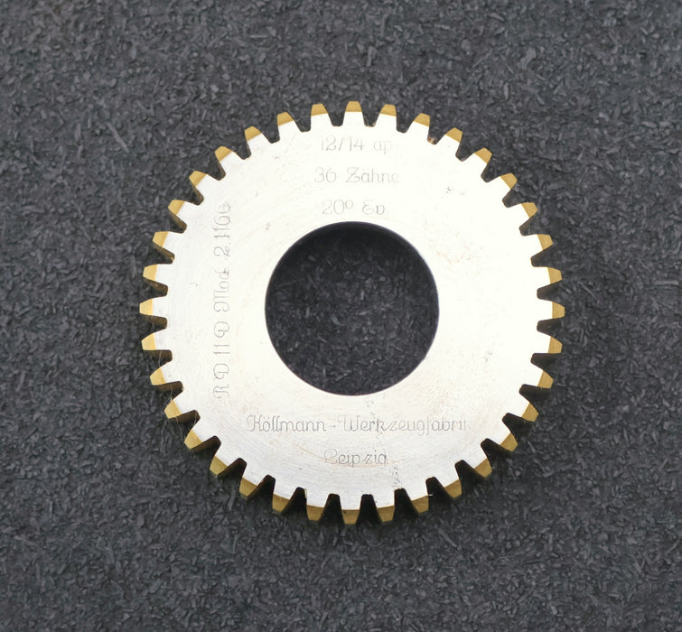Bild des Artikels KÖLLMANN-Scheibenschneidrad-gear-shaper-DP12/14-20°-EGW-Zähnezahl=-36
