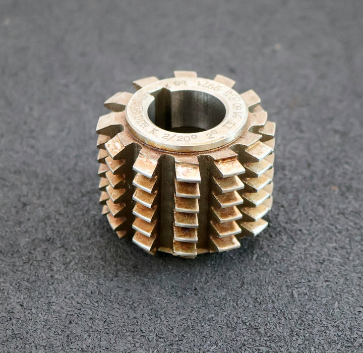 Bild des Artikels PWS-Zahnrad-Wälzfräser-gear-hob-m=-2mm-20°-EGW-Ø63x48xØ27mm-mit-LKN-BPII