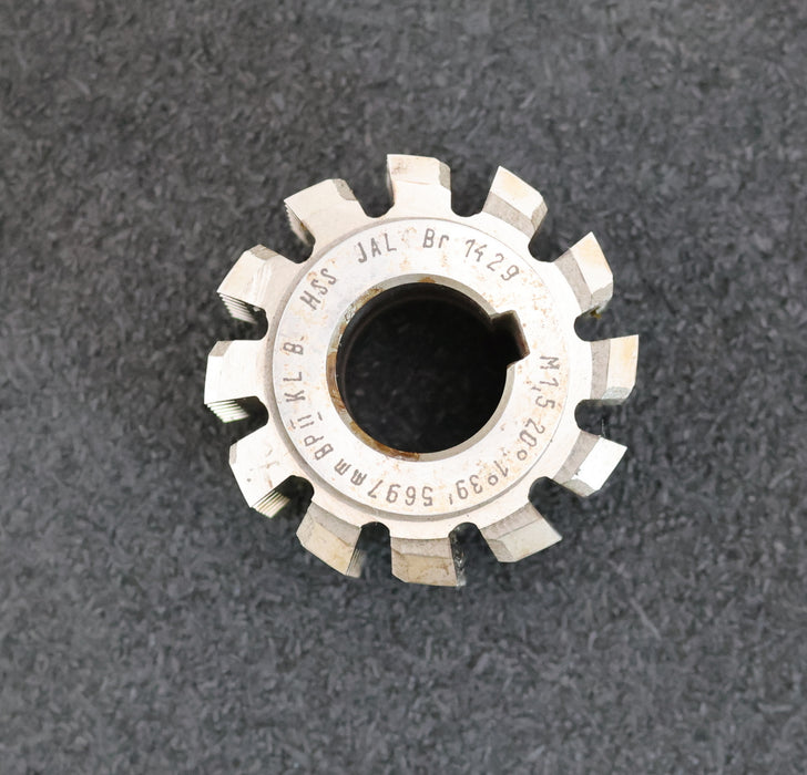 Bild des Artikels JAL-Zahnrad-Wälzfräser-gear-hob-m=-1,5mm-20°-EGW-Ø56x39xØ22mm-mit-LKN-BPII