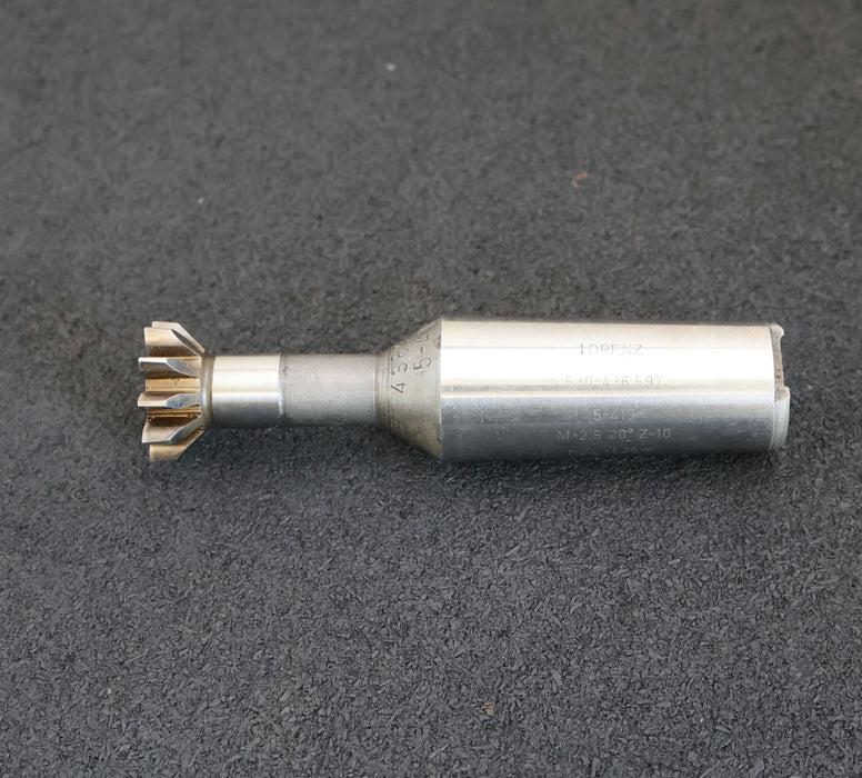 Bild des Artikels LORENZ-Schaftschneidrad-gear-shaper-m=-2,5mm-20°-EGW-Z=-10-Aufnahme-MK4
