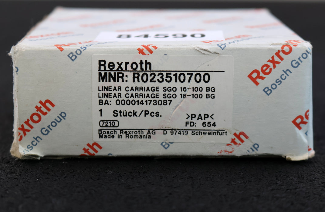 Bild des Artikels REXROTH-Linear-Tischteil-SGO-16-100-BG-MNR:-R023510700--unbenutzt-in-OVP