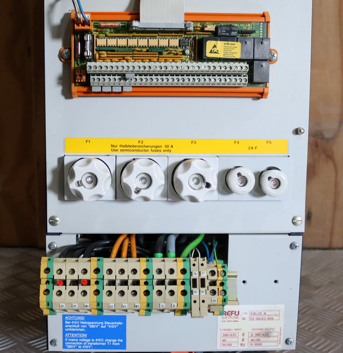 Bild des Artikels REFU-Frequenzumrichter-Typ-316/25-H-Input:-380/415V-40A-50/60Hz-!!-überholt-!!