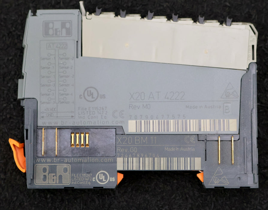 Bild des Artikels B&R-AUTOMATION-Temperatur-Eingangsmodul-Typ-X20-AT-4222-mit-Busmodul-X20-BM-11