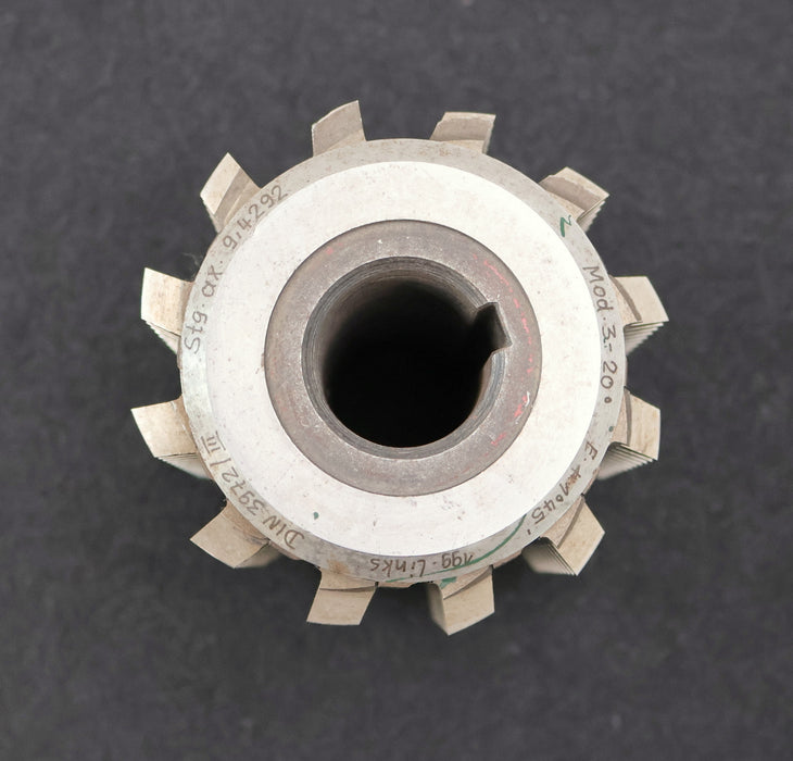 Bild des Artikels SAAZOR-Zahnrad-Wälzfräser-gear-hob-m=-3mm-20°-EGW-Ø153x100xØ32mm-mit-LKN