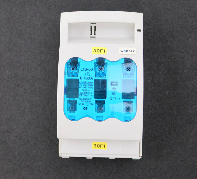 Bild des Artikels WÖHNER-Sicherungslasttrennschalter-LTS-00-160A-690-/-500-/-400V-50/06Hz