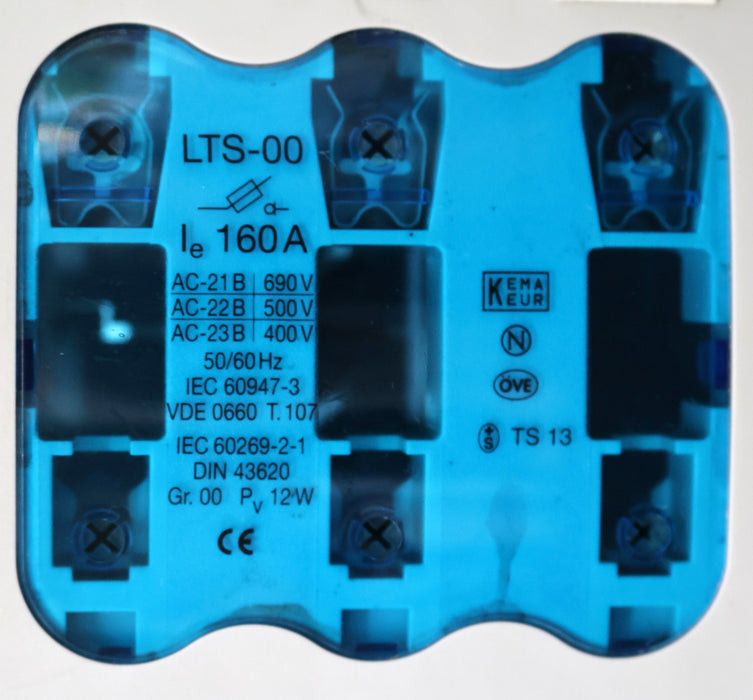 Bild des Artikels WÖHNER-Sicherungslasttrennschalter-LTS-00-160A-690-/-500-/-400V-50/06Hz