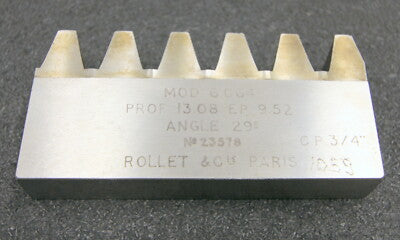 ROLLET PARIS Hobelkamm rack cutter für MAAG-Wälzhobelmaschinen m= 6,064 EGW 29°