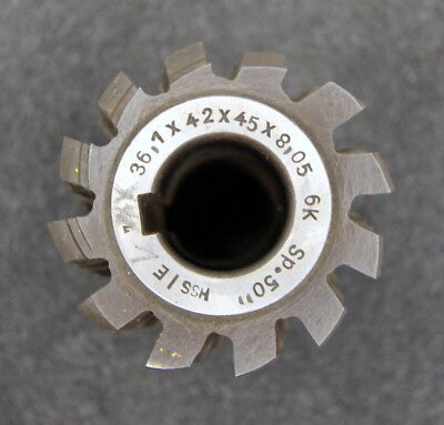 KLINGELNBERG Keilwellenwälzfräser spline hob 6 Keile 36,1 x 42 x 45 x 8,05