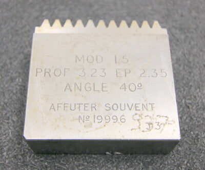ROLLET PARIS Hobelkamm rack cutter für MAAG-Wälzhobelmaschinen m= 1,5 EGW 20°