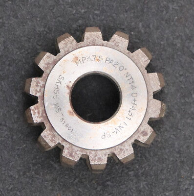 Scheibenschneidrad m= 3,75mm EGW 20° Z= 14 Ø62x21xØ20mm gebraucht ein Abschlag