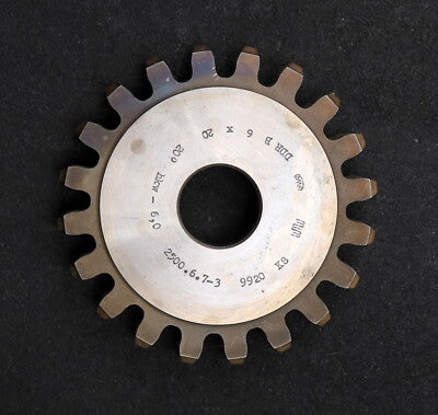 PWS Scheibenschneidrad gear shaper m=6mm EGW 20° Z=20 hkw 6,0 Ø131x20xØ1 1/4"