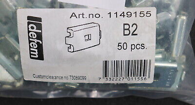 DEFEM 50x Lasche B2 Art.No. 1149155 35x25mm unbenutzt in OVP