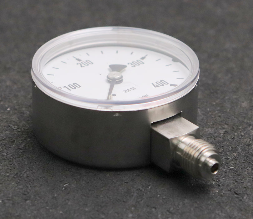 DOPAG Rohrfeder-Manometer 0-400bar C-28-10-001 Cl. 2.5 316SS G1/2" Ø 63mm