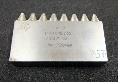 DELTAL Hobelkamm rack cutter für MAAG-Wälzhobelmaschinen m= 3,5 EGW 20° 88x20mm