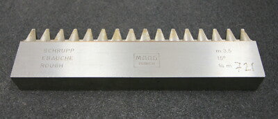 MAAG Hobelkamm rack cutter für MAAG-Wälzhobelmaschinen m= 3,5 EGW 15° - 180x20mm
