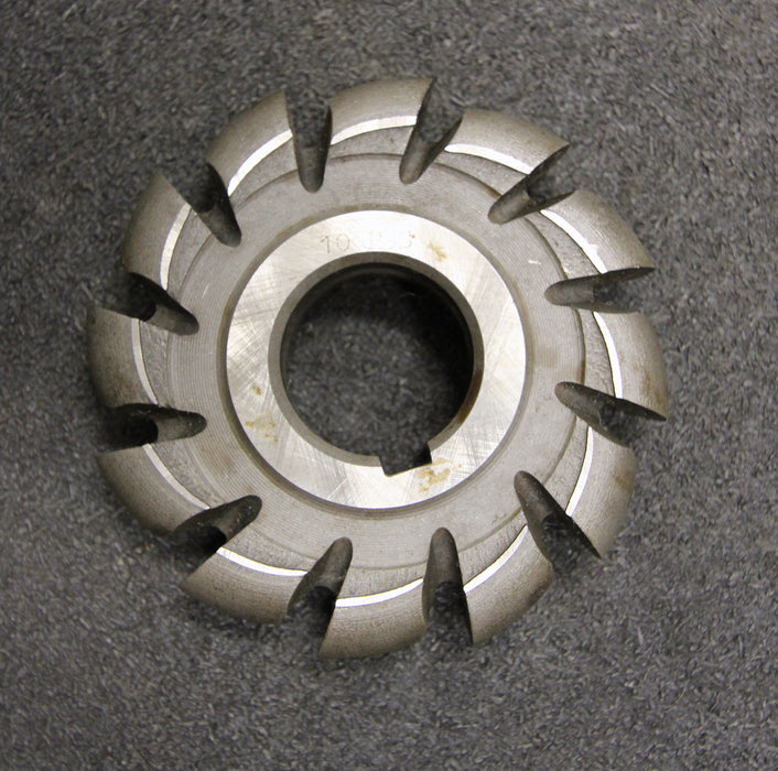 Halbrund-Formfräser konvex Radiusfräser Radius 10mm - 100x20x32mm 12 Spannuten