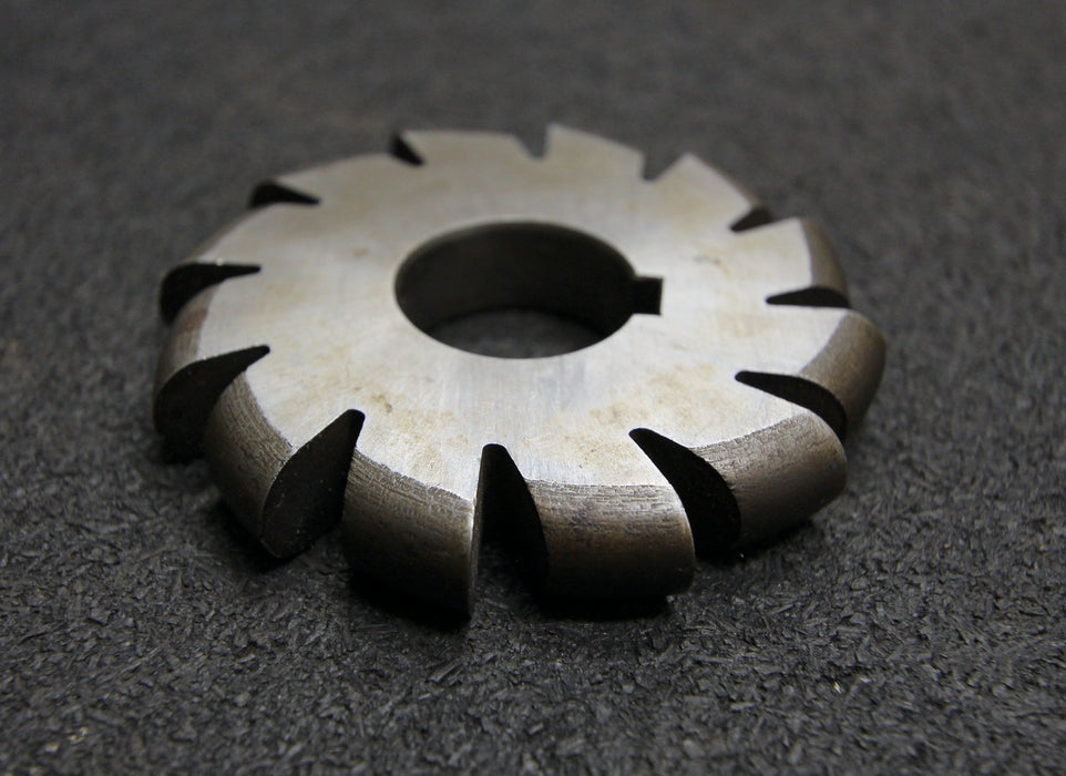 Halbrund-Formfräser konvex Radiusfräser Radius 5,5mm - 70x11x22mm 12 Spannuten