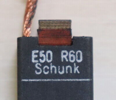 SCHUNK Kohlebürste E50 R60 10 x 16 x 32mm mit Anschlusskabel mit Kabelschuh