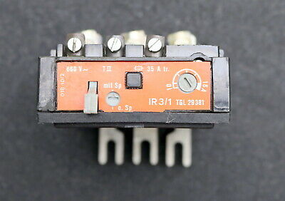 DDR EAW Überstromrelais für Schütz IR 3/1 10-16A TGL29381 gebraucht