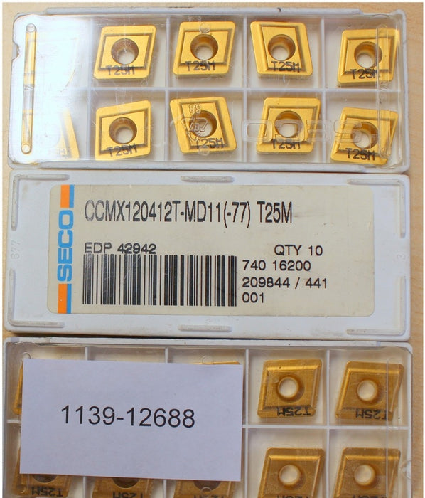 SECO CCMX12042T-MD11(-77) T25M - 10 Stück pro Schachtel - NEU