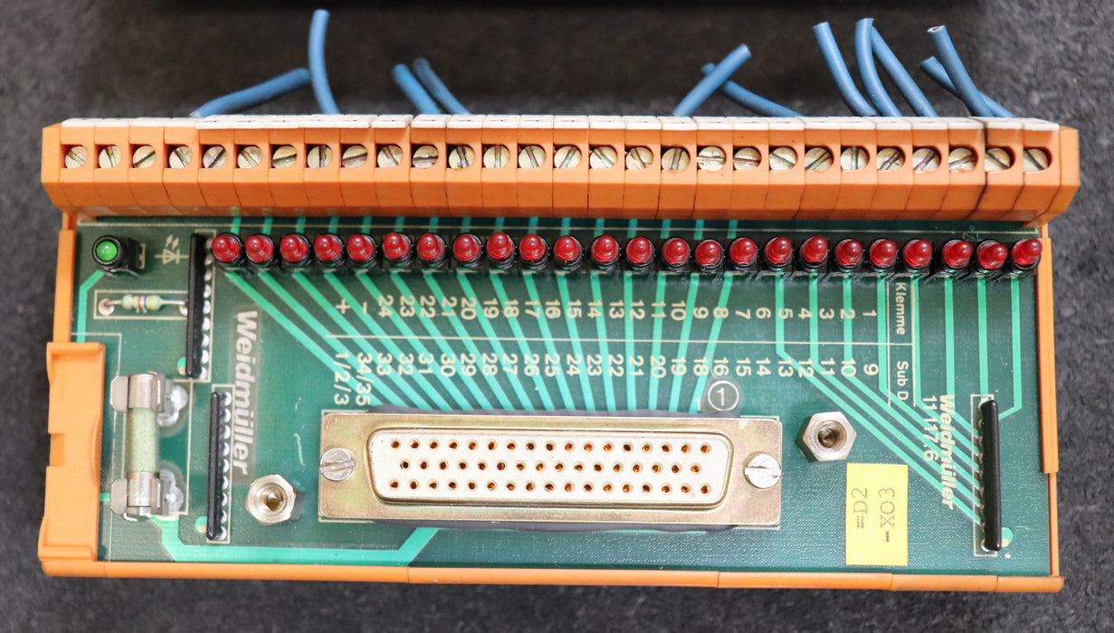 WEIDMÜLLER 2 Stück Steckplatz 11117.6 24 Klemmen gebraucht