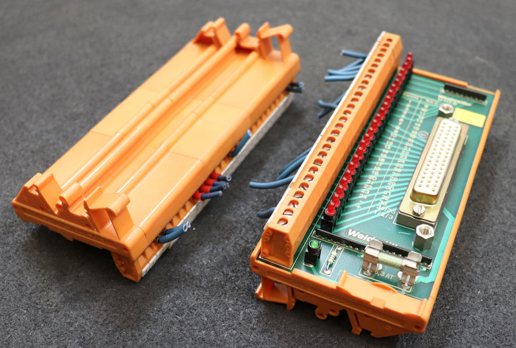 WEIDMÜLLER 2 Stück Steckplatz 11117.6 24 Klemmen gebraucht