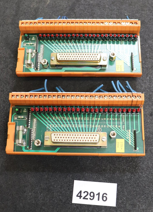 WEIDMÜLLER 2 Stück Steckplatz 11117.6 24 Klemmen gebraucht