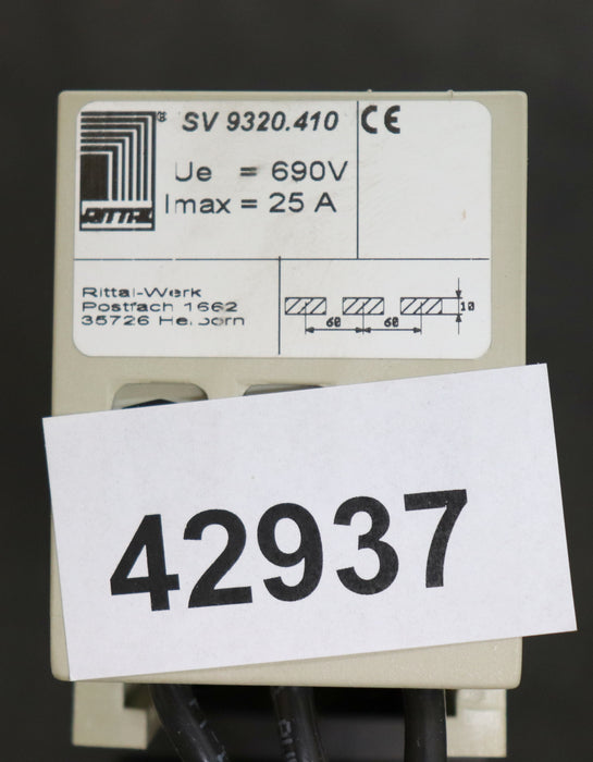 RITTAL SV-Multifunktions-Geräteadapter SV 9320.410 Bemessungsstrom In=25A Ue=690