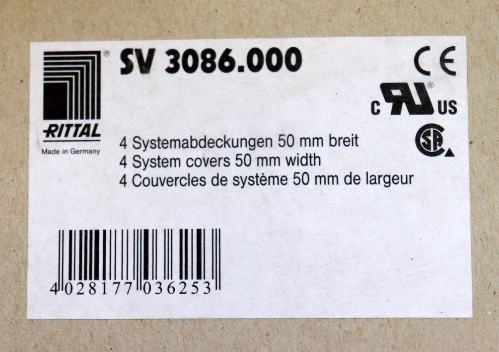 RITTAL 4 Stück Systemabdeckungen 50mm breit SV 3086.000