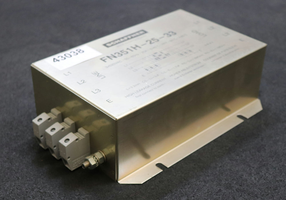 SCHAFFNER Entstörfilter FN351H-25-33 3x520VAC 25-60Hz 25A gebraucht