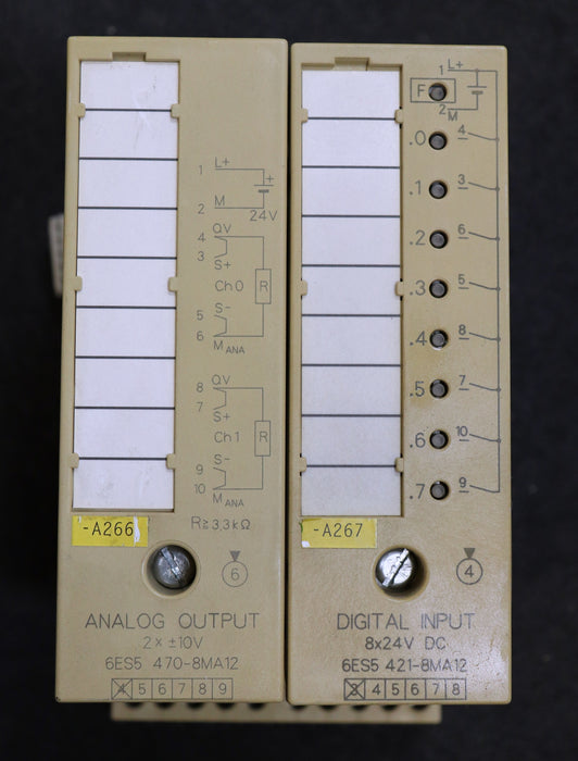 SIEMENS SIMATIC S5 Digital Input-Baugruppe mit 2x 6ES5421-8MA12 1x BUS-MODUL