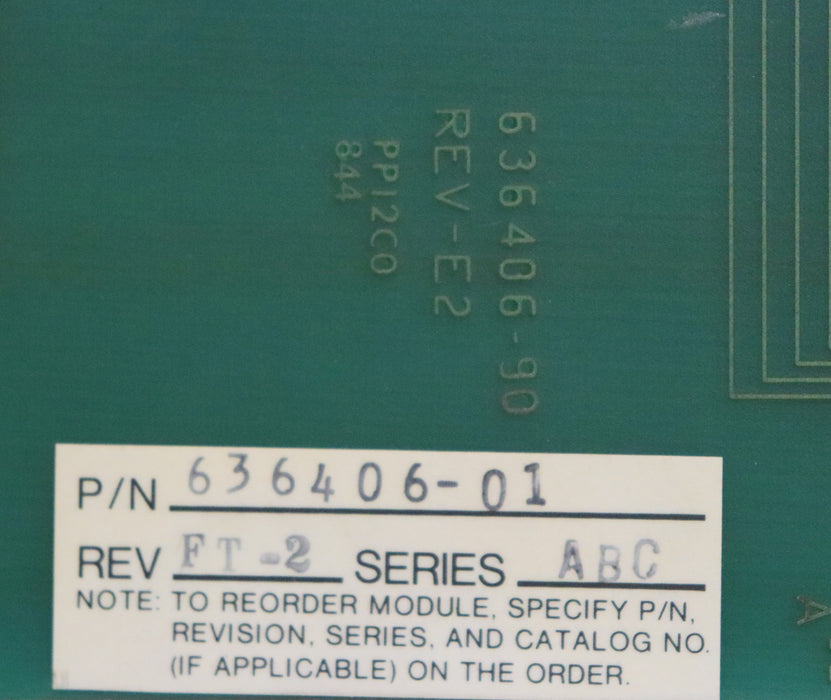 ALLEN BRADLEY PC Input Module P/N 636406-01 Rev FT-2 Series ABC gebraucht ok