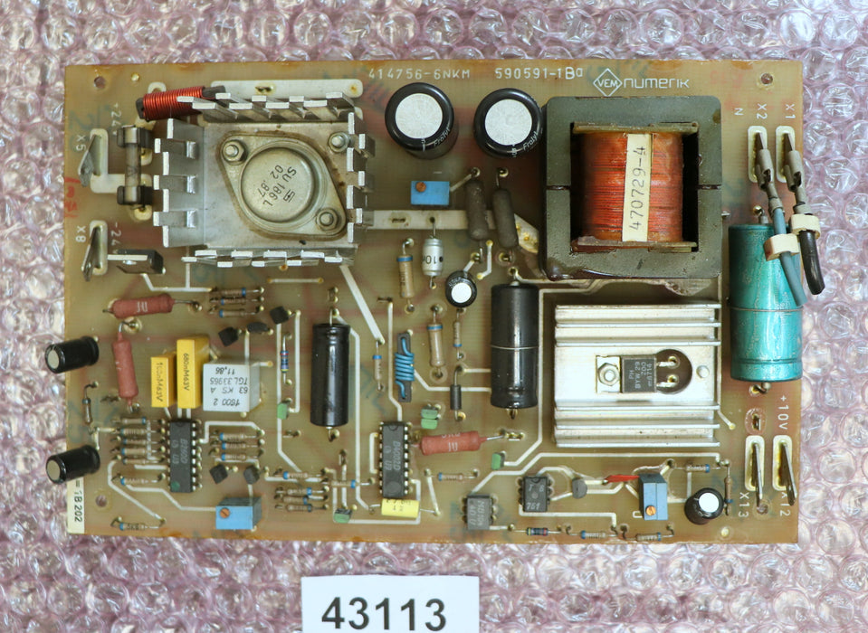 VEM NUMERIK Platine 590591 414756-6 NKM RFT 59158 gebraucht voll funktionsfähig