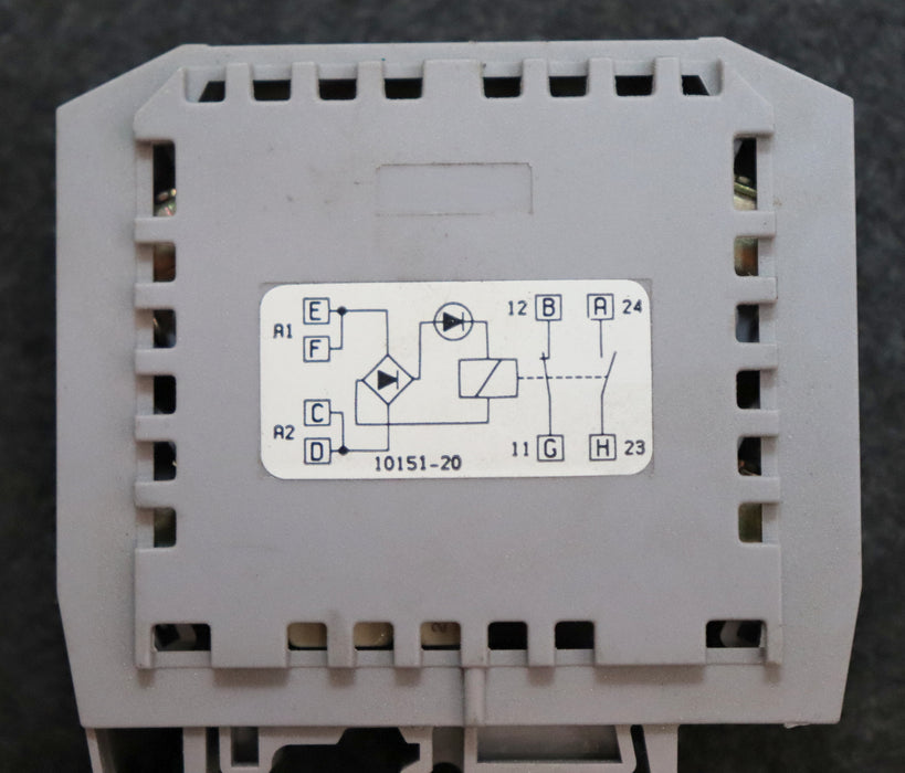 ENTRELEC Rely Terminal Block 10151-20 24VDC gebraucht