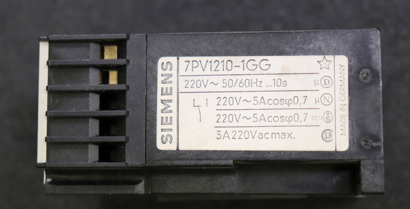 SIEMENS Zeit-Relais 7PV1210-1GG >=10sec gebraucht